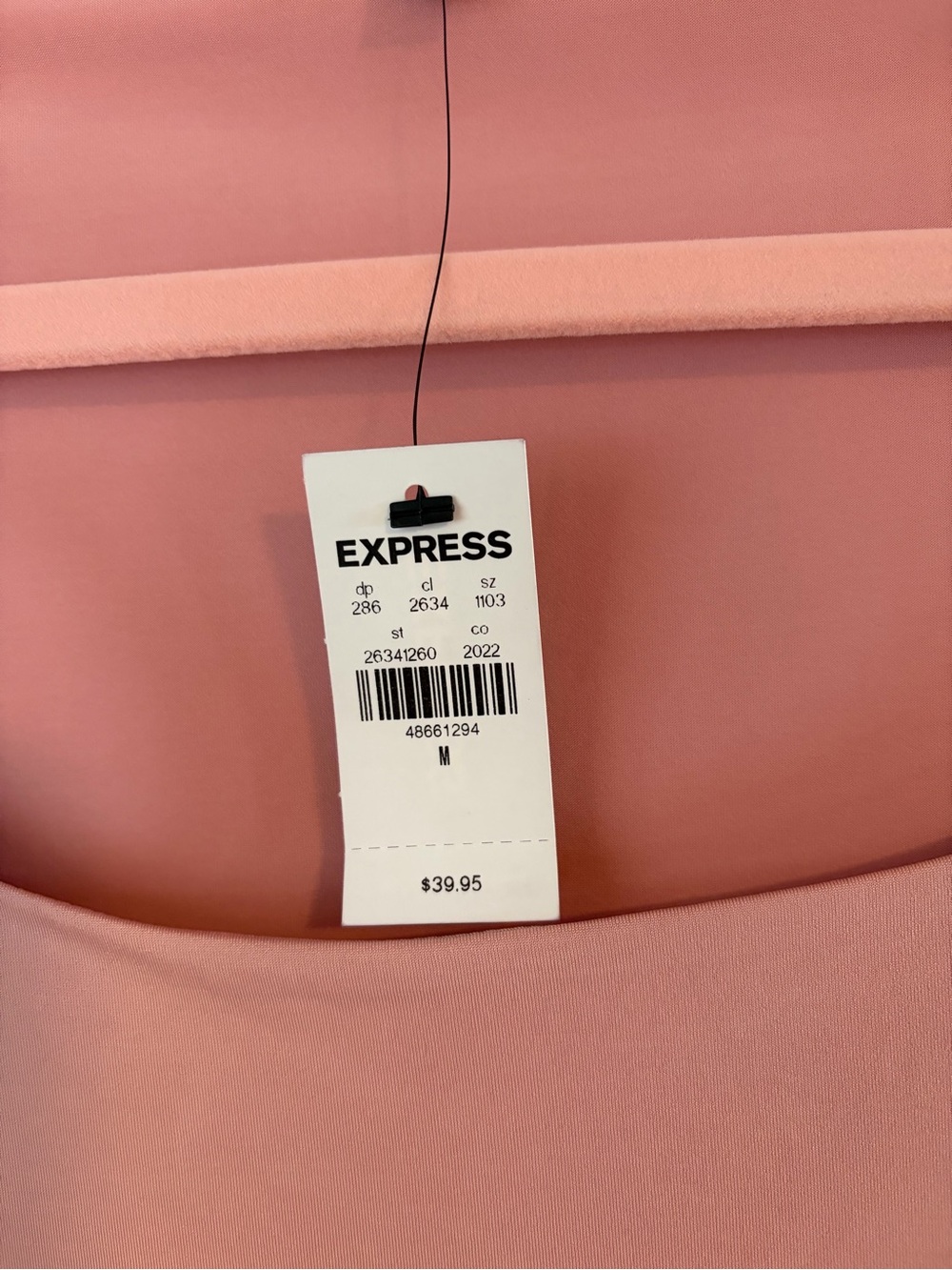Express Women's Scoop Neck Cap Sleeve Bodysuit in Dusty Rose - Picture 5 of 6